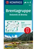 Wandelkaart WK073 Brentagruppe