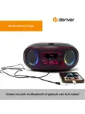 CD speler FM-Radio Bluetooth Lichteffecten