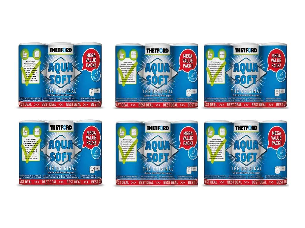 Aqua Soft Multipack toiletpapier (6x 6 Stuks) | ANWB Webwinkel