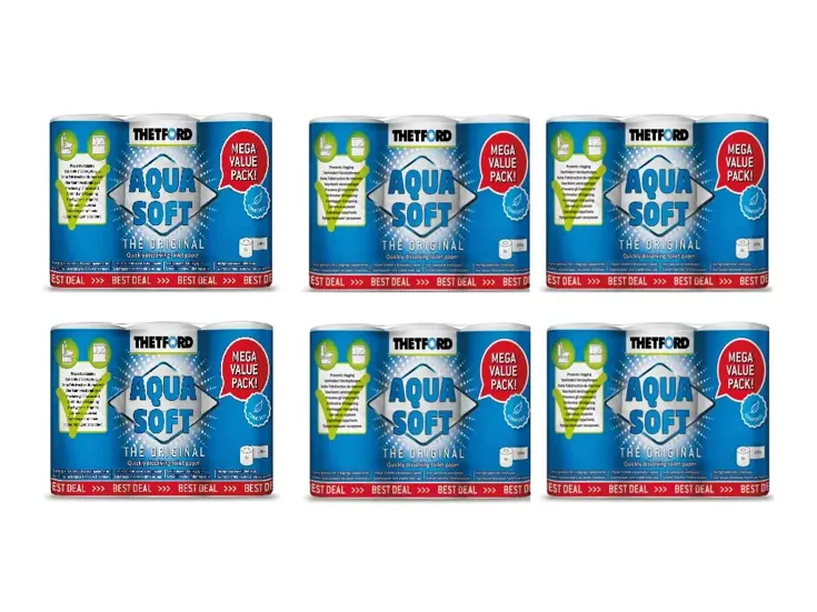 Aqua Soft Multipack toiletpapier (6x 6 Stuks)