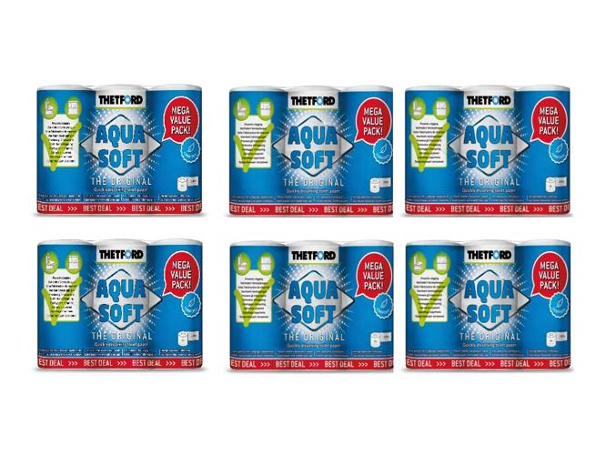 Aqua Soft Multipack toiletpapier (6x 6 Stuks)