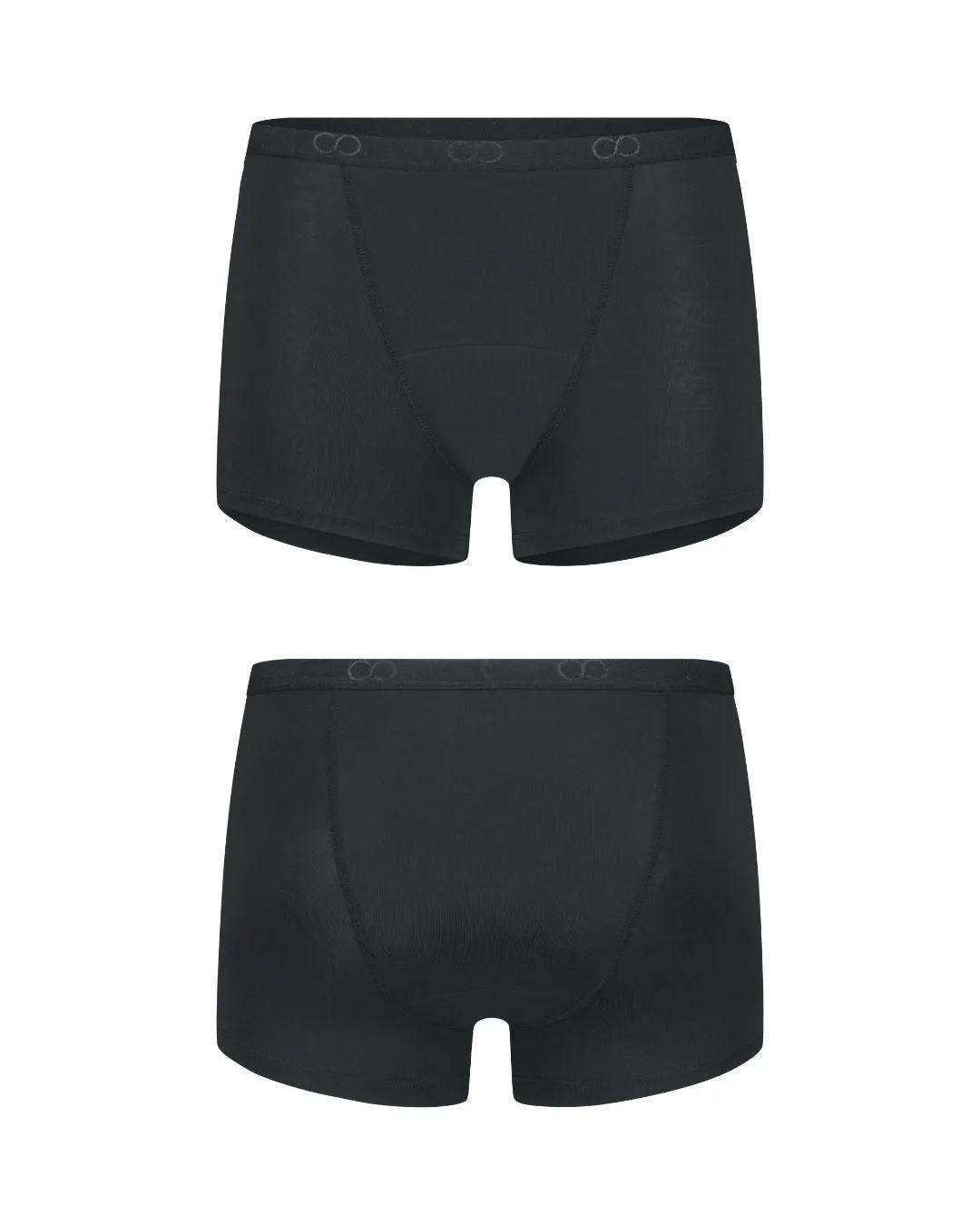 Moodies Undies  Menstruatie ondergoed  Boyshort  Zwart