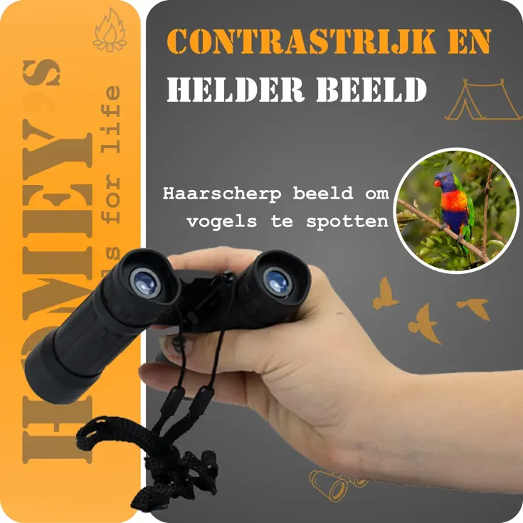 Homey’s Compact Verrekijker – Dakkant – 10x25