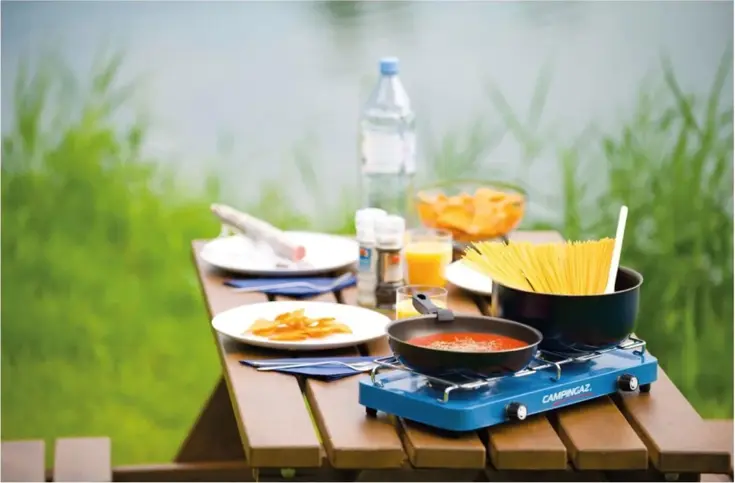 Campingaz gaskooktoestel Base camp met deksel