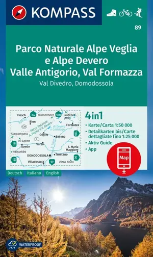 Wandelkaart WK89 PN Alpe Veglia