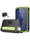PSO10012 Zwart Powerbank Solar en Crank