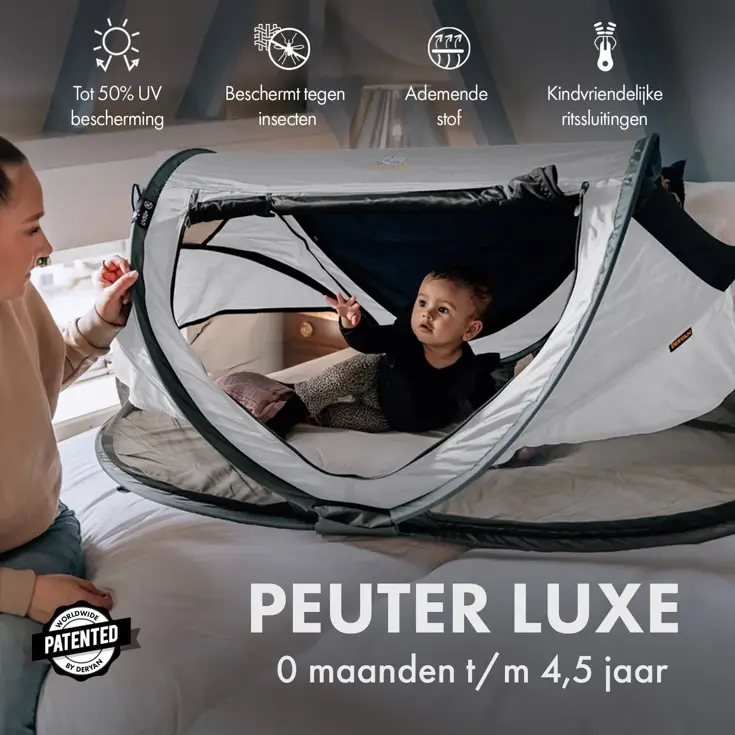 Peuter luxe campingbedje - Zelfopblaasbare matras