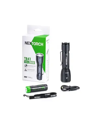 NexTorch TA41 LED Zaklamp – 2600 Lumen Li-Ion