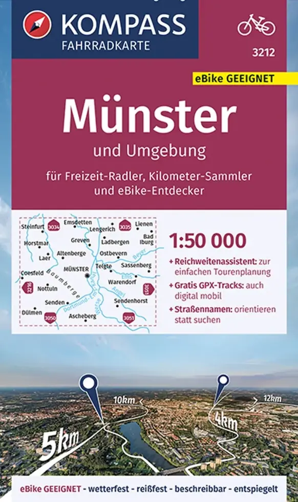 Fietskaart FK 3212 Münster und Umgebung