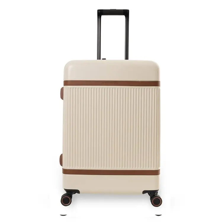 Zuna - Middelmaat koffer - Leren handvatten - 65cm