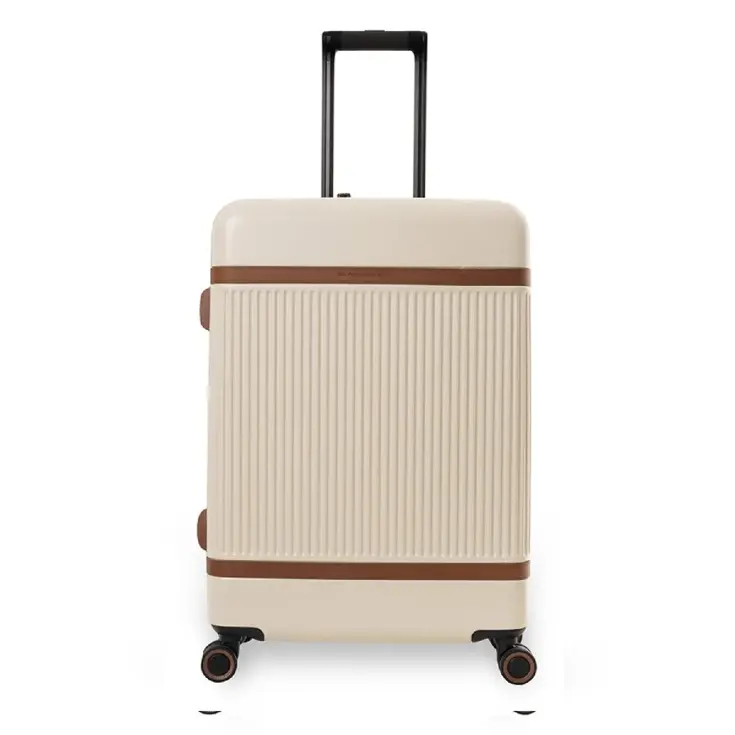 Zuna - Middelmaat koffer - Leren handvatten - 65cm