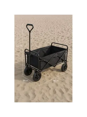 Inklapbare bolderkar - 56 x 122 x 94 cm