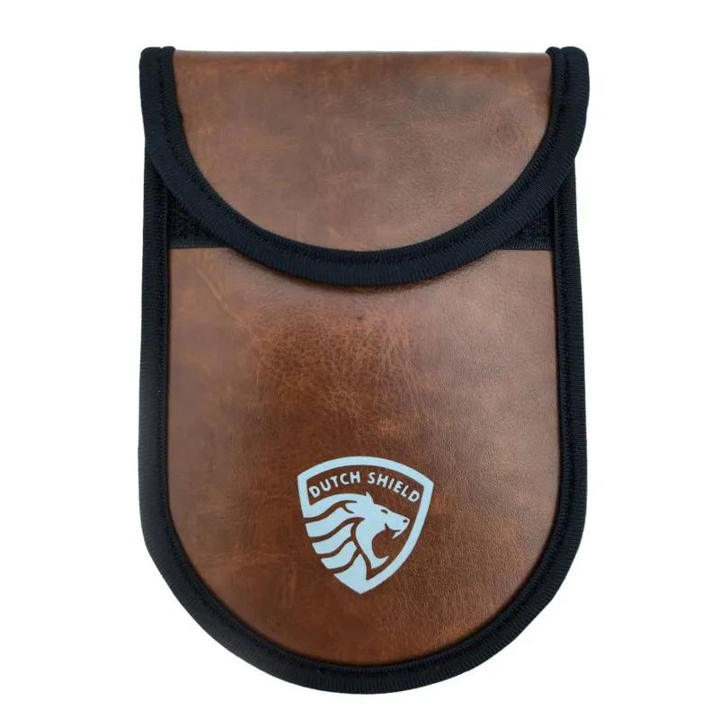 Dutch Shield  RFID Autosleutel hoesje bruin  Bruin