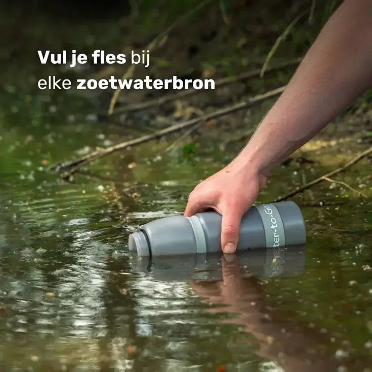 Waterfilter - Eco-Active 1 Liter - Zilver