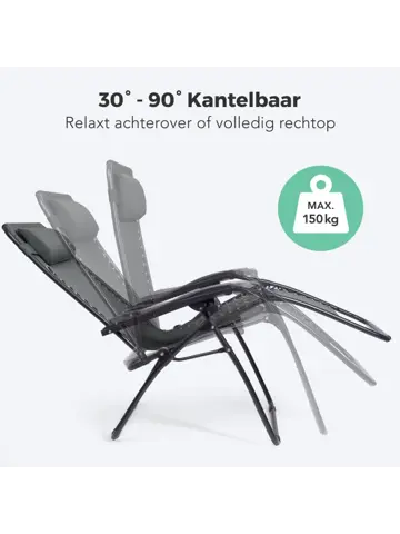 LifeGoods Opvouwbare Tuinstoelen