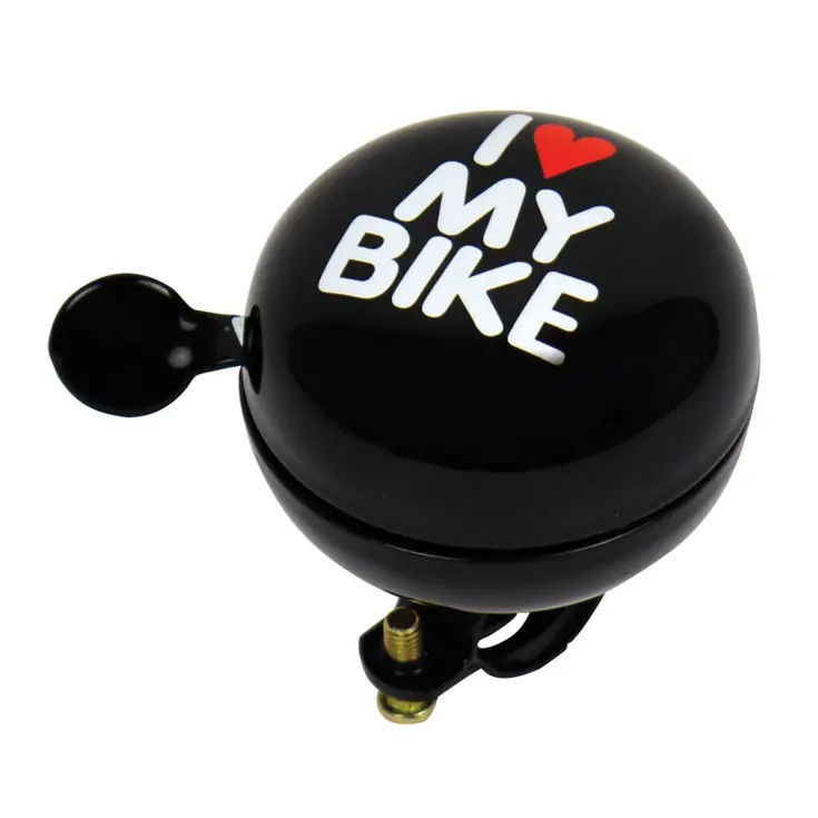Extra grote Ding Dong fietsbel met I Love My Bike