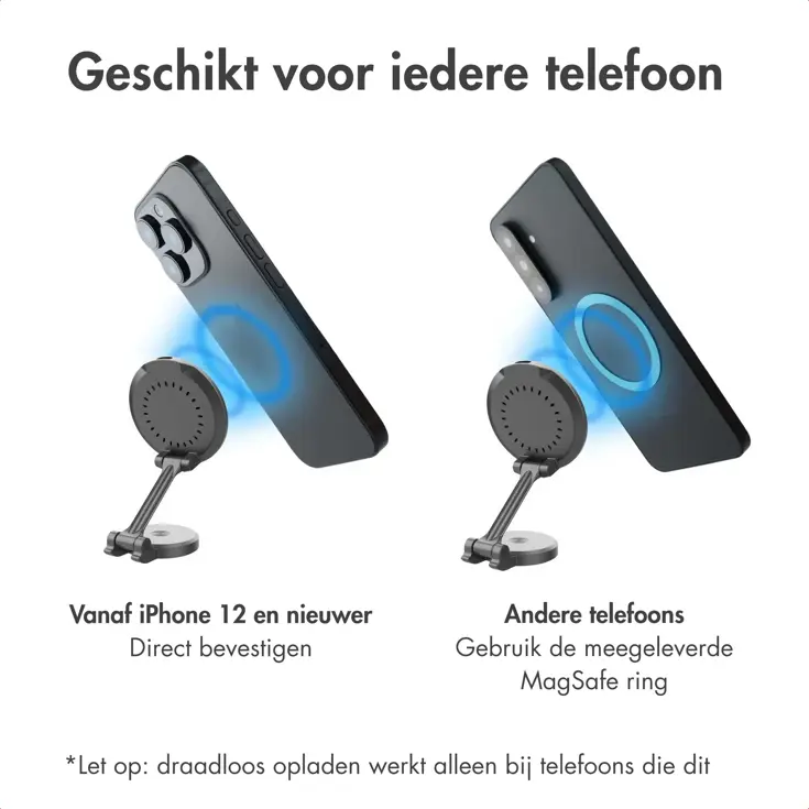Telefoonhouder met MagSafe oplader