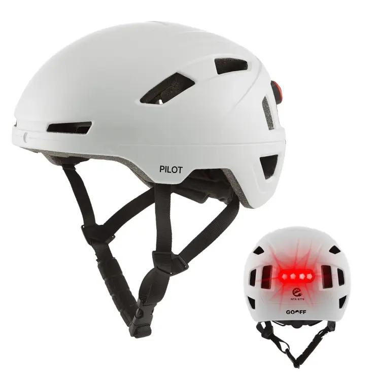 GO-OFF PILOT fietshelm met vizier NTA certif.