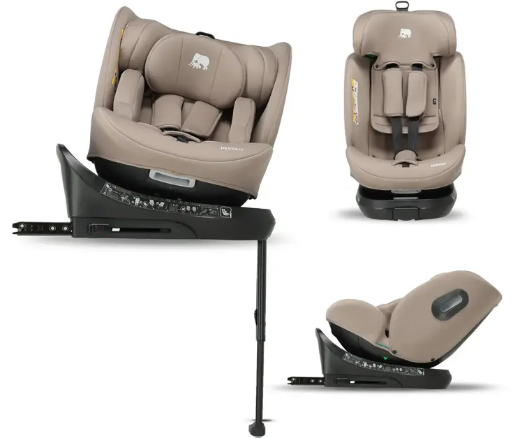 Carly Luxe i-Size Autostoel - Isofix + steunpoot