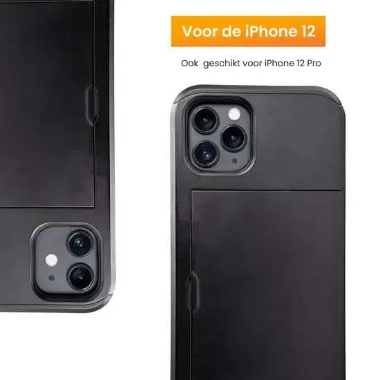 R2B iPhone 12+Pro Hoesje met pasjeshouder