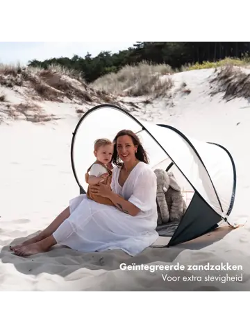 Luxe Pop Up Strandtent XXL - Anti-UV 50+