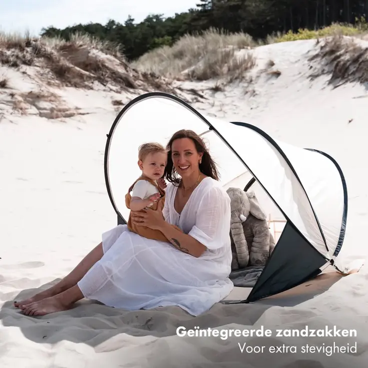 Luxe Pop Up Strandtent XXL - Anti-UV 50+