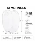 Opvouwbare Wasmand 64 Liter - Opbergmand