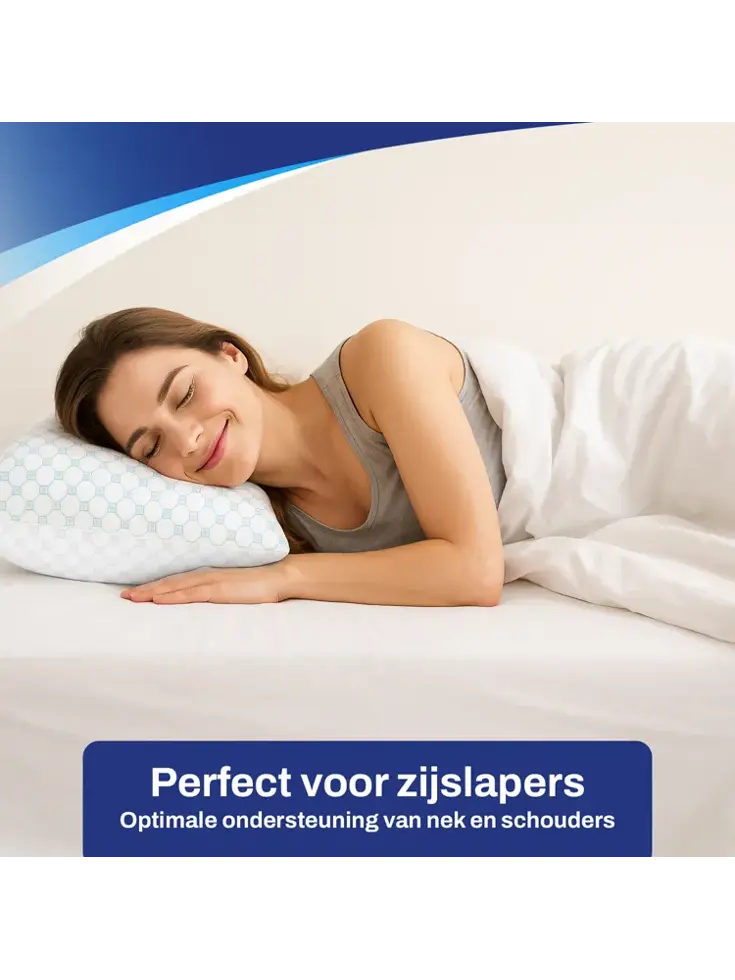 Sleeptight Hoofdkussen Verstelbaar Traagschuim