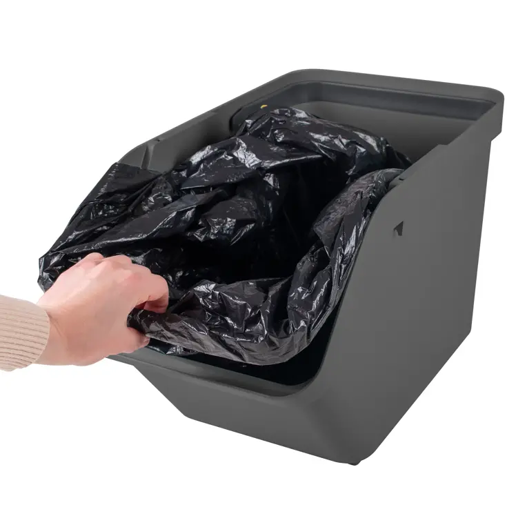 Sigma home - Prullenbak + deksel 30L - 2-dlg