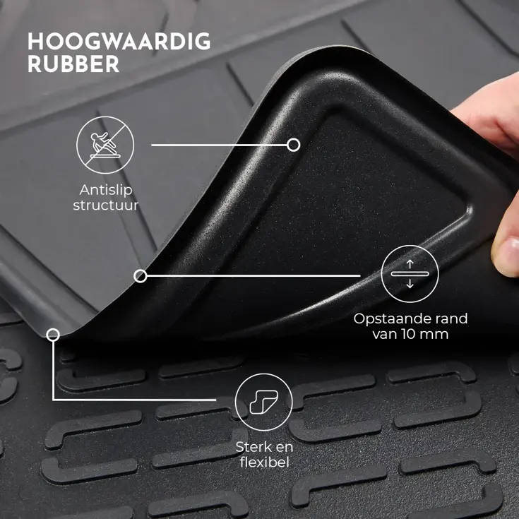 Rubber Kofferbakmat voor Volkswagen Golf 8