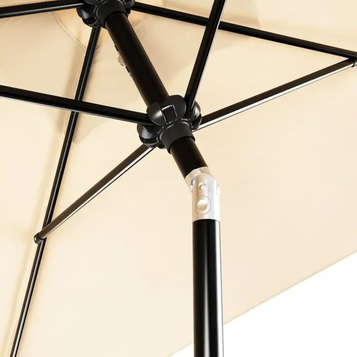 Stokparasol - Kantelbaar - Vierkant 250x200x200cm