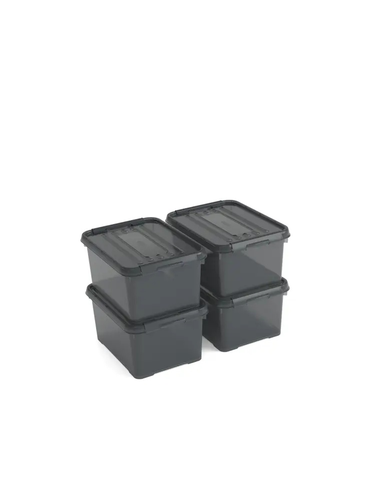 Curver Handy+ Opbergbox - 4 stuks van 15L