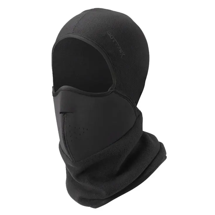 Skibivakmuts voor onder skihelm Zwart - S/M