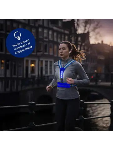 Hardloopvest met Opbergvak - Verlichting