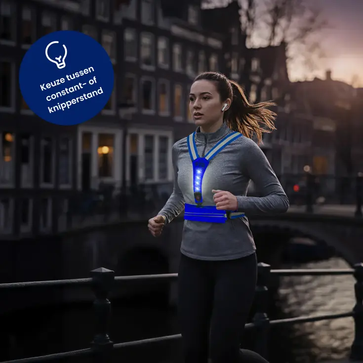 Hardloopvest met Opbergvak - Verlichting