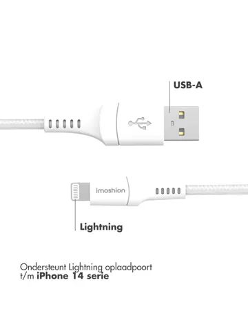 Lightning naar USB kabel 1,5 meter