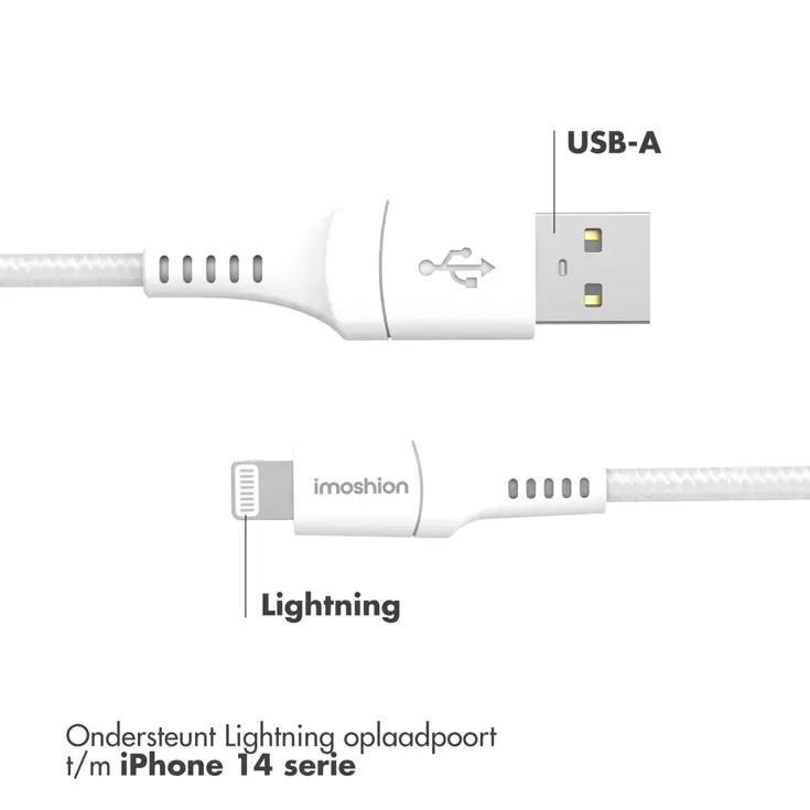 Lightning naar USB kabel 1,5 meter