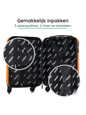 Reiskoffer S ABS 39L met TSA-slot en 360° wielen