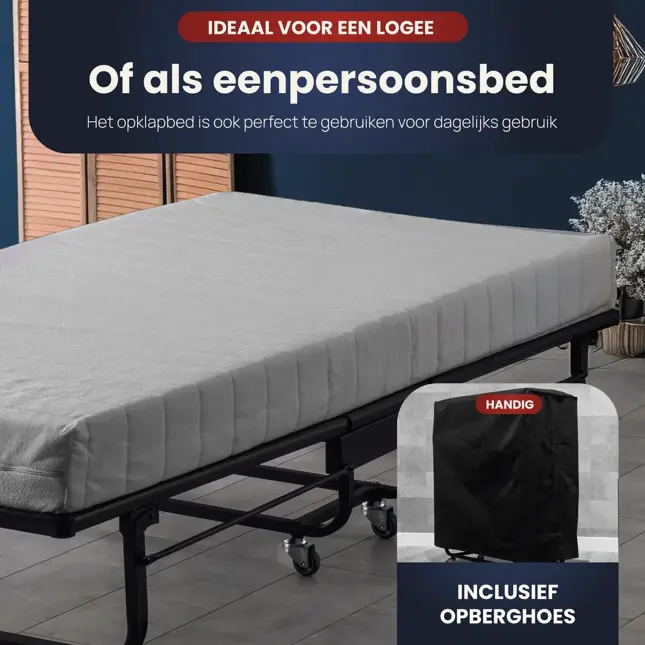 Troonz Luxe Campingbed Livorno - 90 x 200 cm