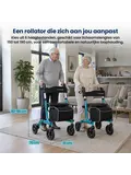 Rollator - Lichtgewicht & opvouwbaar - 6,9 kg