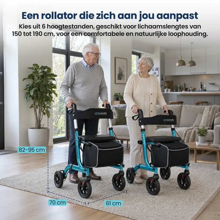 Rollator - Lichtgewicht & opvouwbaar - 6,9 kg