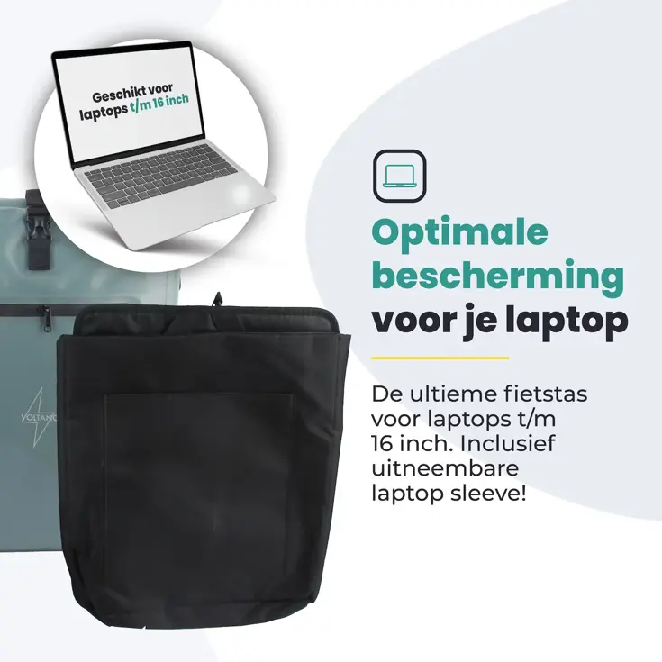 Voltano Luxe E-bike Fietstas / Rugtas