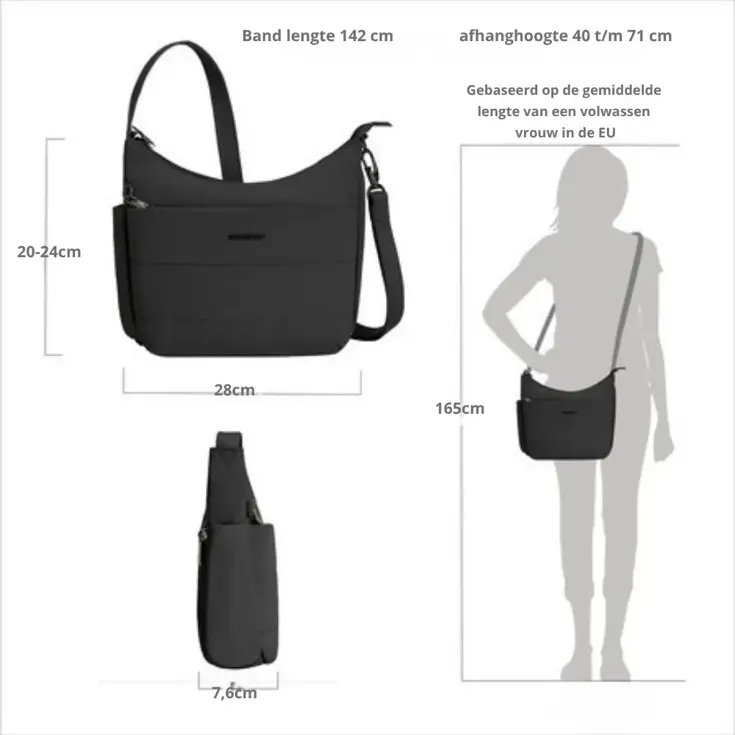Roam Anti-diefstal Crossbody Tas - Medium