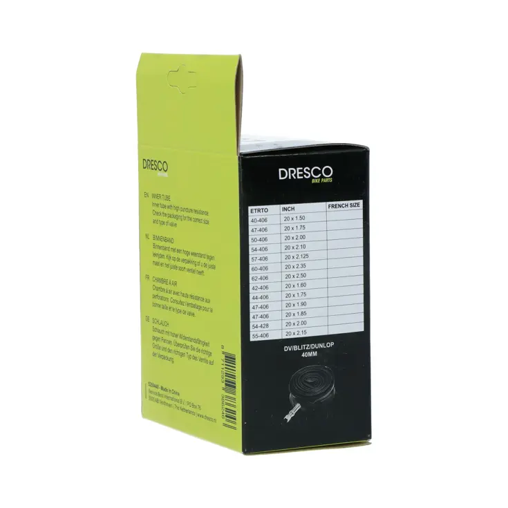 Binnenband 20 x1.50-2.50 met Dunlop ventiel 40mm