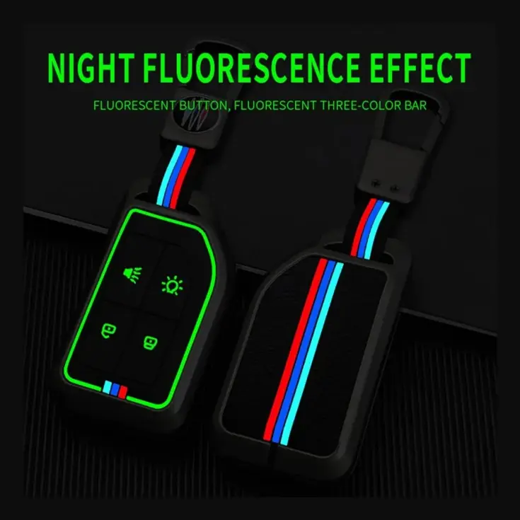 Metalen Sleutelhoesje voor Volvo grijs VOLVO-TRUCK