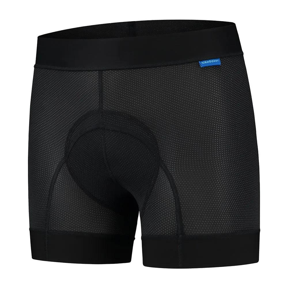 Bikeboxer.  Heren e-bike fietsonderbroek met zeem  Zwart