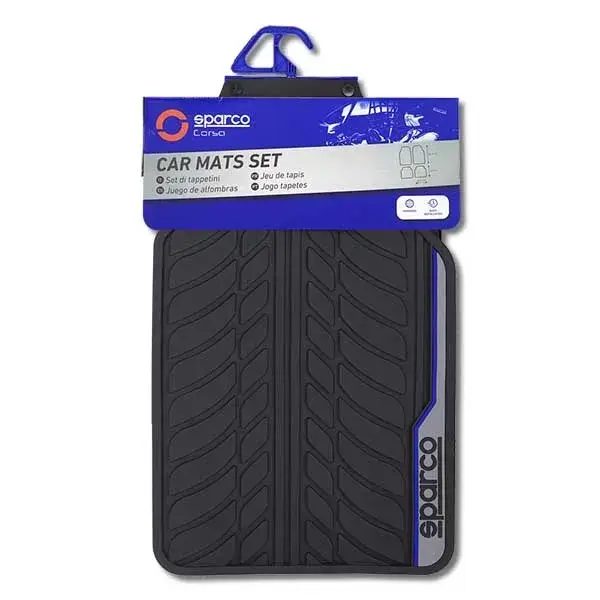 Sparco automatten set - Rubber - Blauw