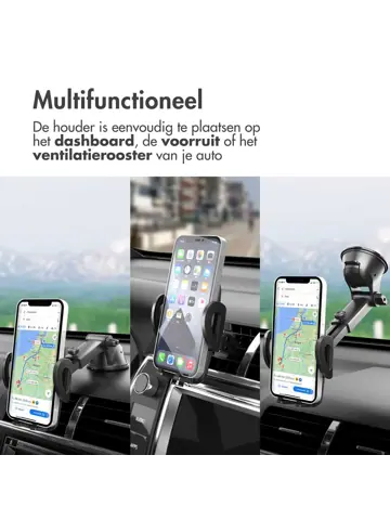 Telefoonhouder Auto - Dashboard / Raam / Vent