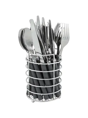 Bestekset In mandje 24-Delig