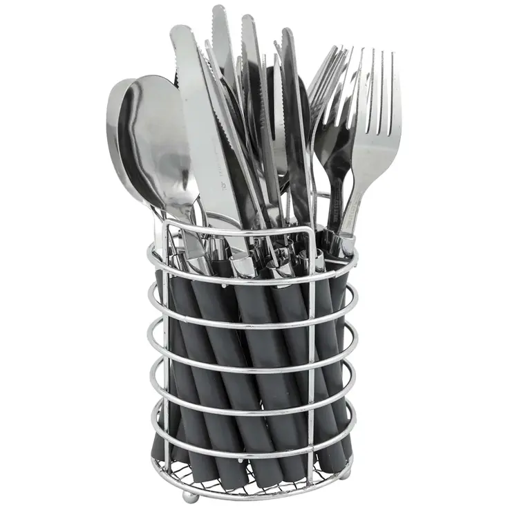 Bo-Camp Bestekset In mandje 24-Delig